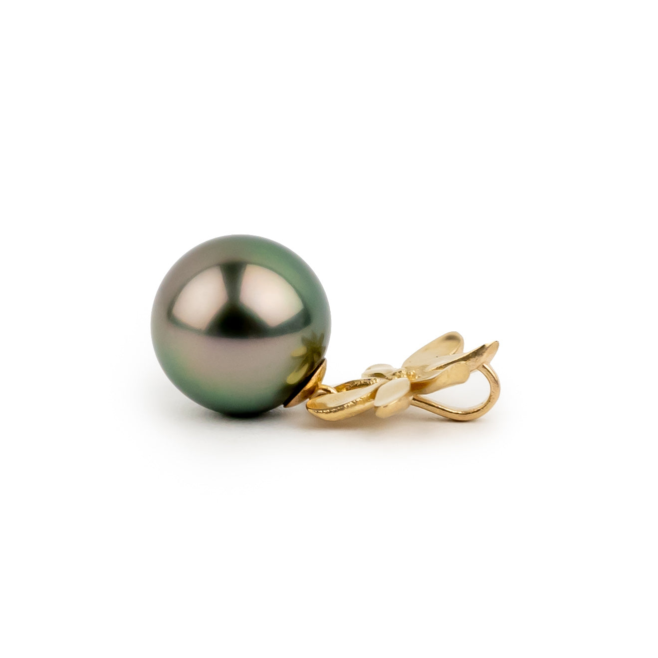 Tiaré 14K Gold Tahitian Pearl Pendant