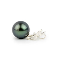 Tiaré Sterling Silver Tahitian Pearl Pendant