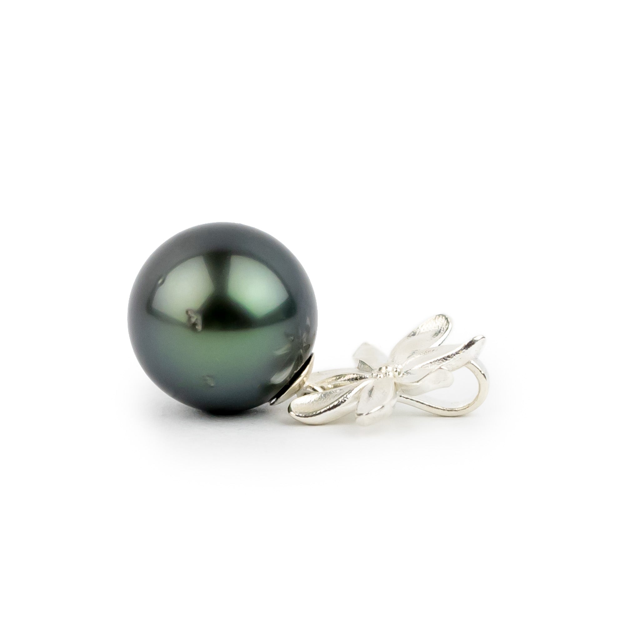 Tiaré Sterling Silver Tahitian Pearl Pendant