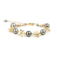 Tiaré 14K Gold Tahitian Pearl Bracelet