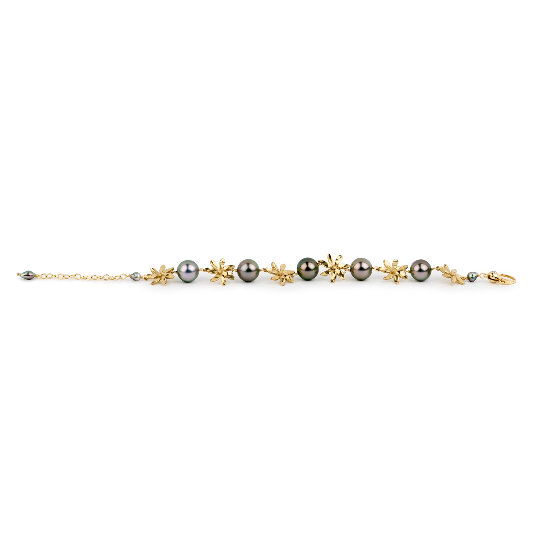 Tiaré 14K Gold Tahitian Pearl Bracelet