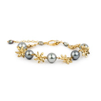 Tiaré 14K Gold Tahitian Pearl Bracelet