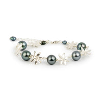Tiaré Sterling Silver Tahitian Pearl Bracelet