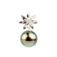 Tiaré Sterling Silver Tahitian Pearl Pendant