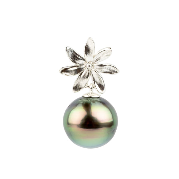 Tiaré Sterling Silver Tahitian Pearl Pendant