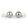 Tahitian Pearl & Diamond Sirène Earrings