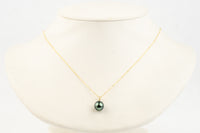 Deep Waves Tahitian Pearl & Diamond Éclat Necklace on 14KYG