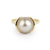 Champagne Pink Tahitian Pearl Petal Ring