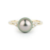 Custom Tahitian Pearl & Diamond Toru Ring Sizes 4 to 9