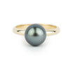 Custom Tahitian Pearl Solitaire Ring Sizes 4 to 9