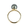 Custom Tahitian Pearl Solitaire Ring Sizes 4 to 9