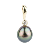 Tahitian Pearl & Diamond Astre Pendant