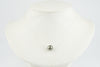 Peacock Green 9.8mm Tahitian Pearl Solitaire Necklace on Sterling Silver
