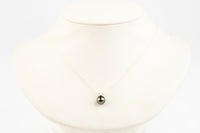 Wild Peacock 8.4mm Tahitian Pearl I'a Necklace on Sterling Silver