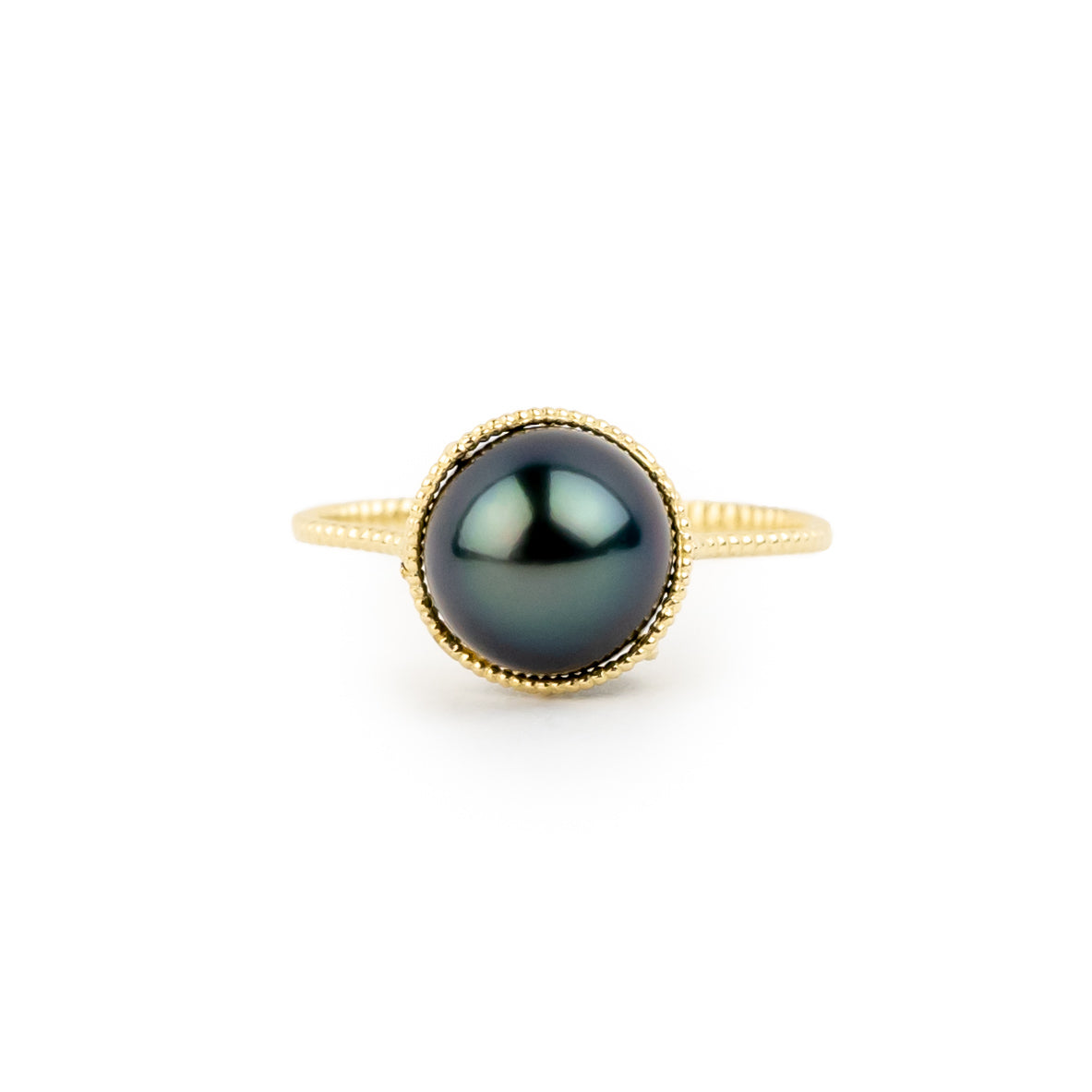 Electric Indigo Tahitian Pearl Mermaid Ring
