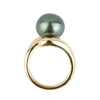 Indigo-Green 12.1mm Tahitian Pearl Ring