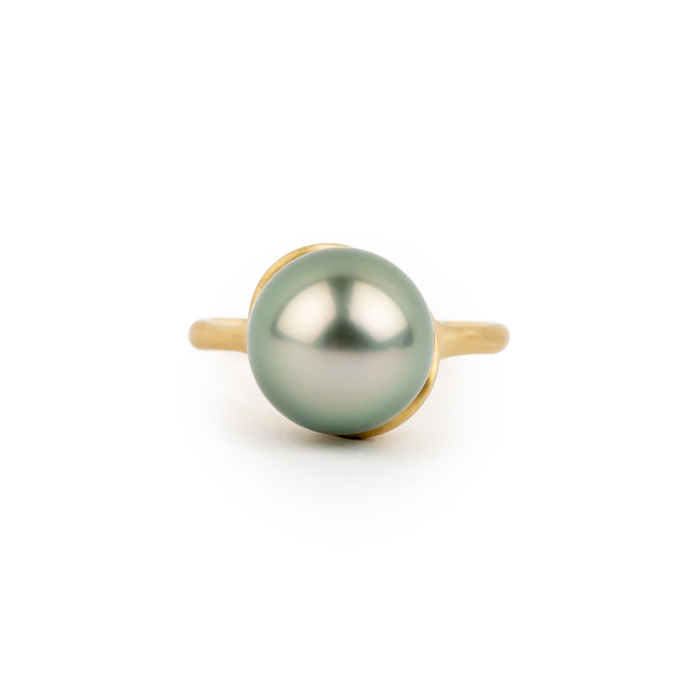 Pastel Green Tahitian Pearl Alizé Ring