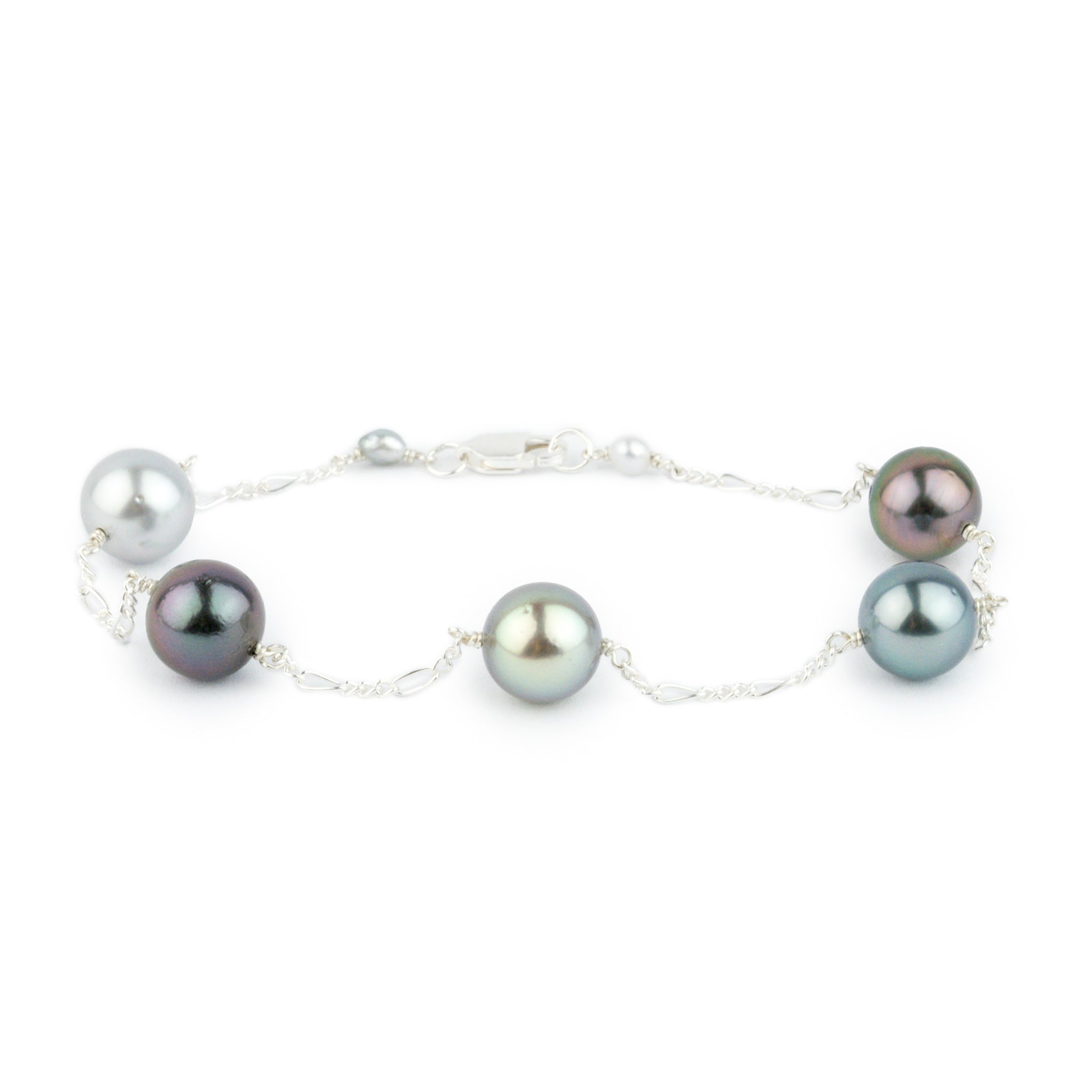 Sterling silver Tahitian Pearl bracelet Sterling silver Tahitian Pearl bracelet