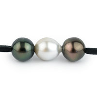 Triple 10.4mm-10.8mm Tri-Colored Eimeo Mana Necklace
