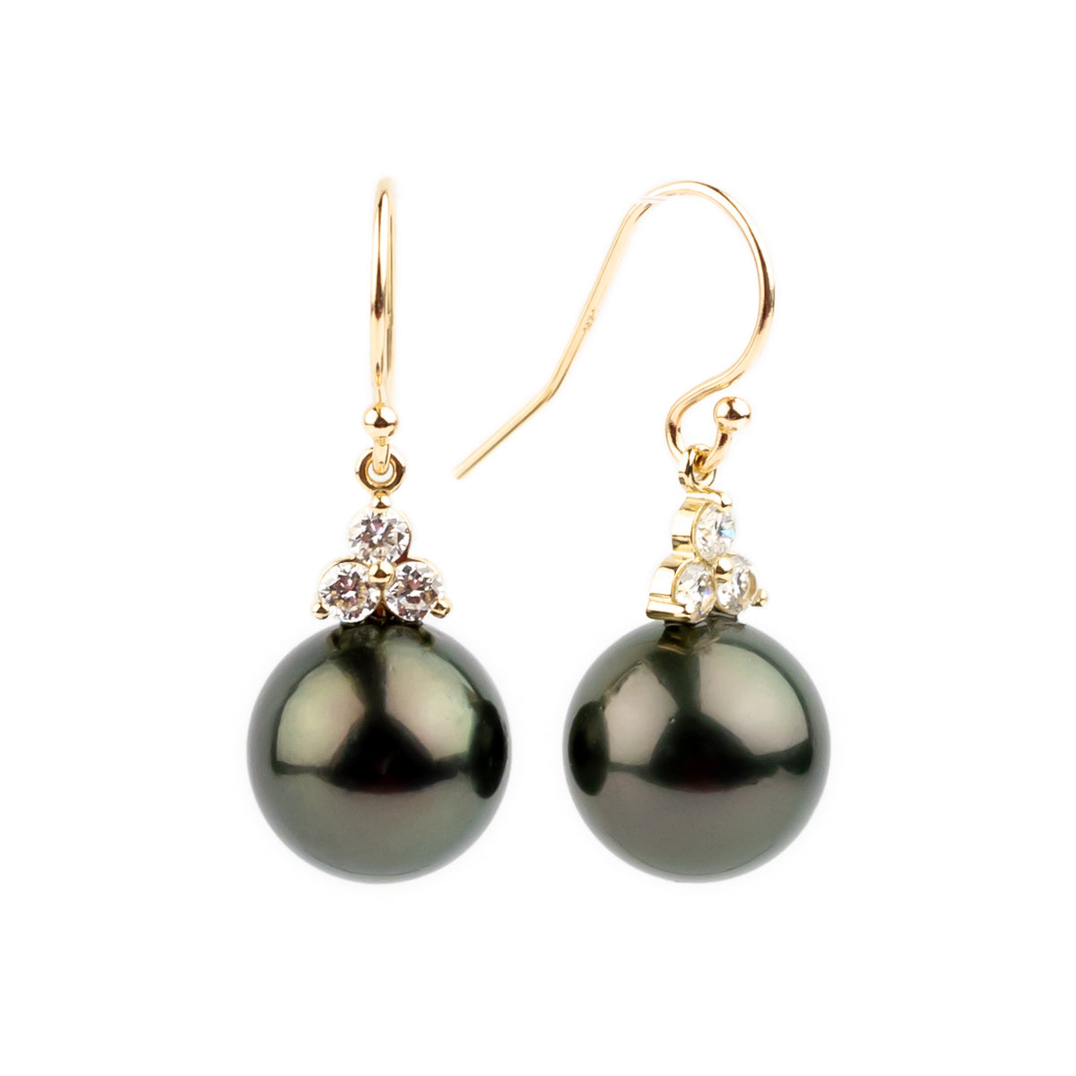 Tahitian Pearl & Diamond Raiana Earrings