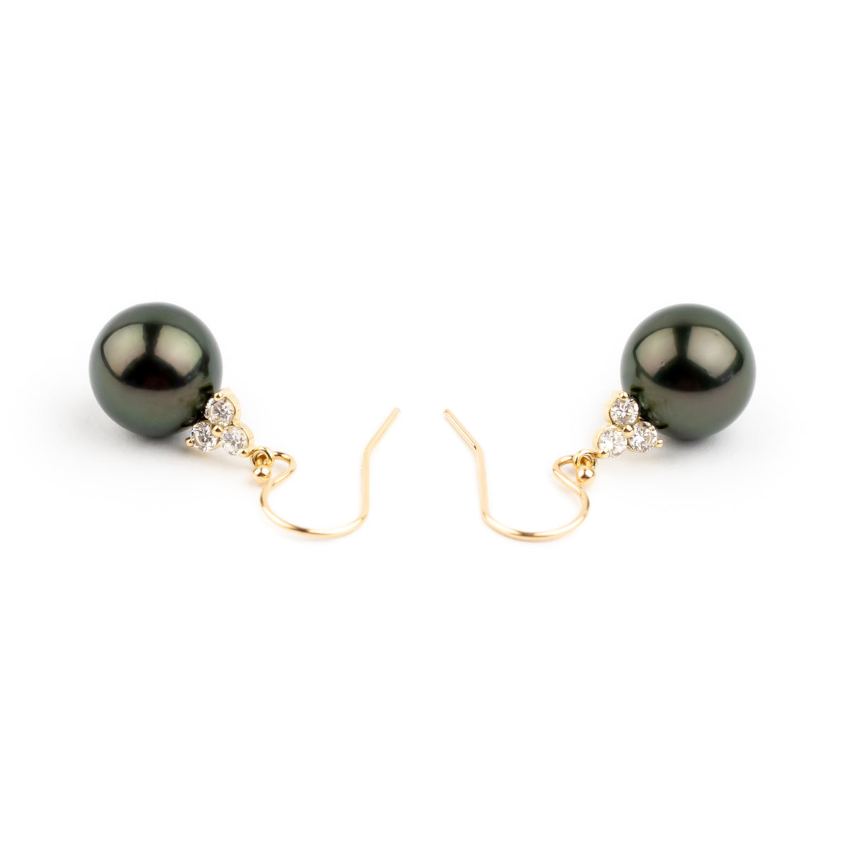 Tahitian Pearl & Diamond Raiana Earrings