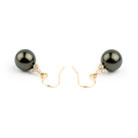 Tahitian Pearl & Diamond Raiana Earrings