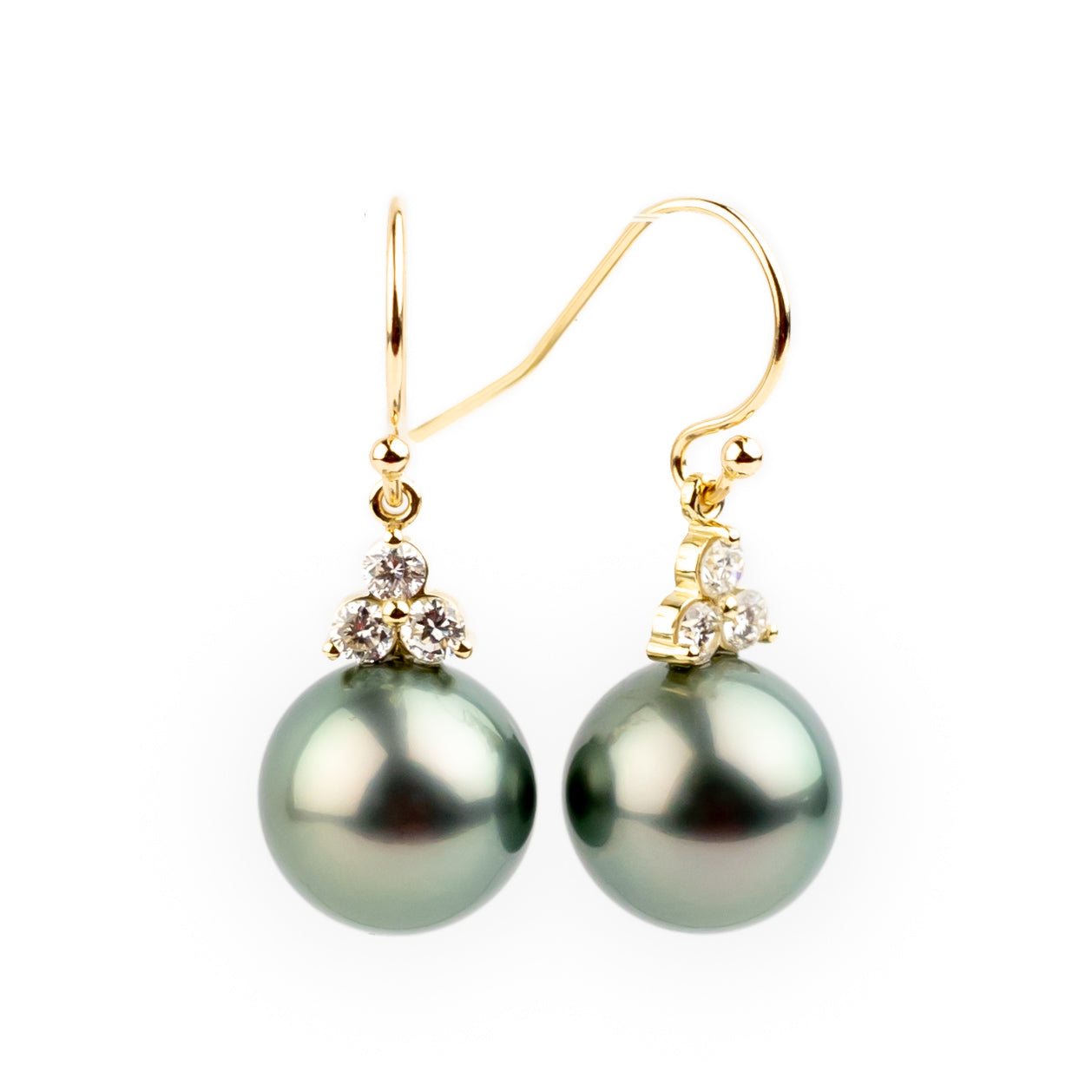 Tahitian Pearl & Diamond Raiana Earrings
