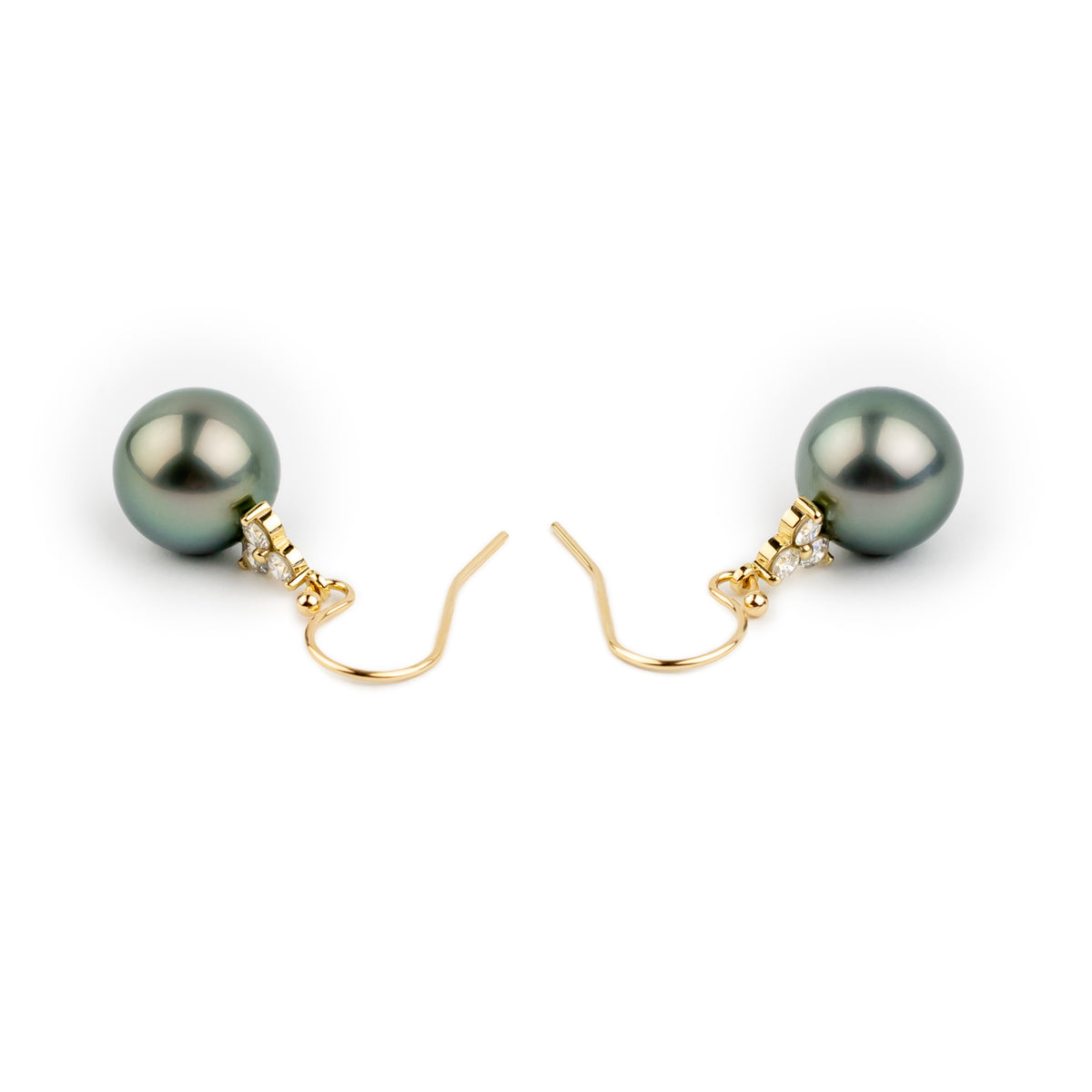Tahitian Pearl & Diamond Raiana Earrings