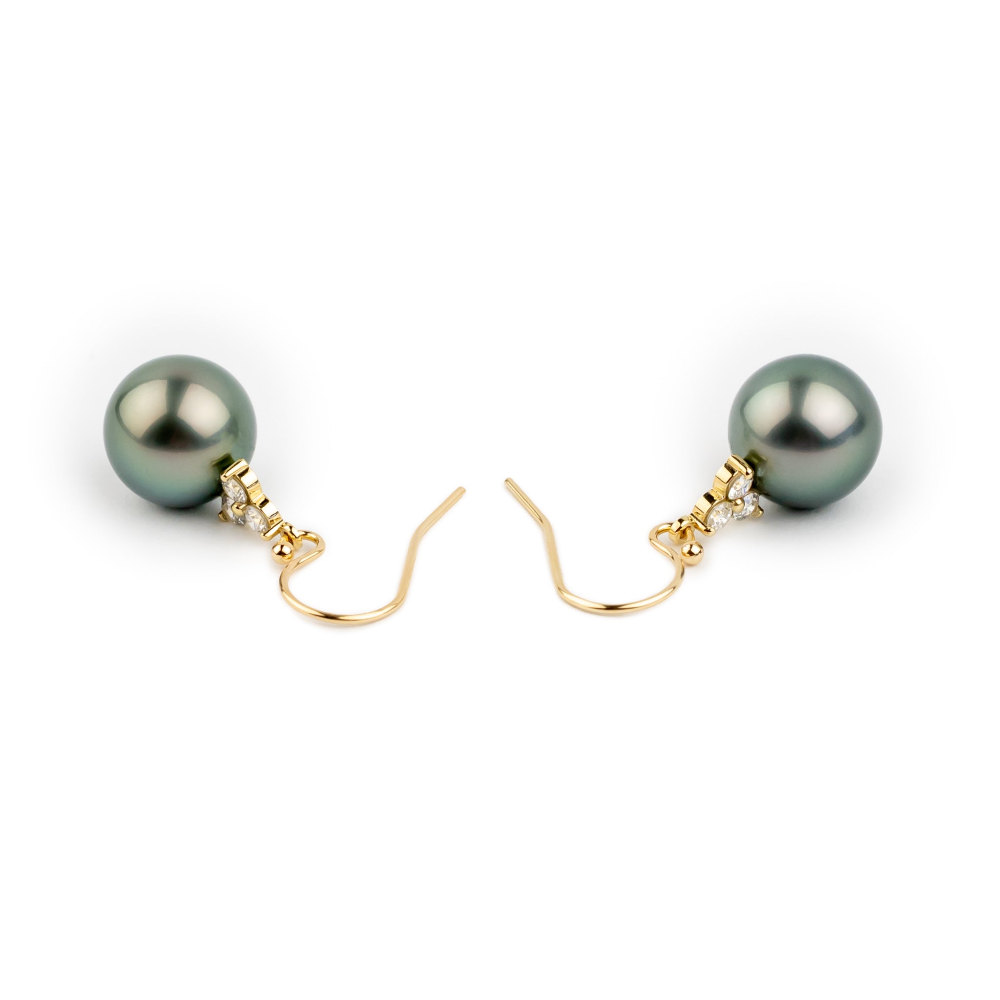 Tahitian Pearl & Diamond Raiana Earrings