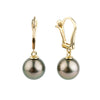 Rosy Pink Tahitian Pearl Lever Back Earrings