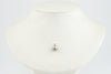 Silvery Multi-Colored  9mm Tahitian Pearl I'a Necklace on Sterling Silver