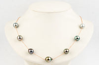 Sweetheart Baroque Tin-Cup Tahitian Pearl Necklace on 14K Rose Gold