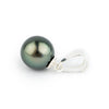 Peacock Green Tahitian Pearl Pendant on Sterling Silver