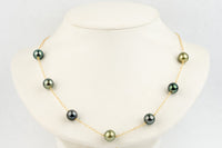 Sun & Sea Tin-Cup Tahitian Pearl Necklace on 14/20 Gold Filled