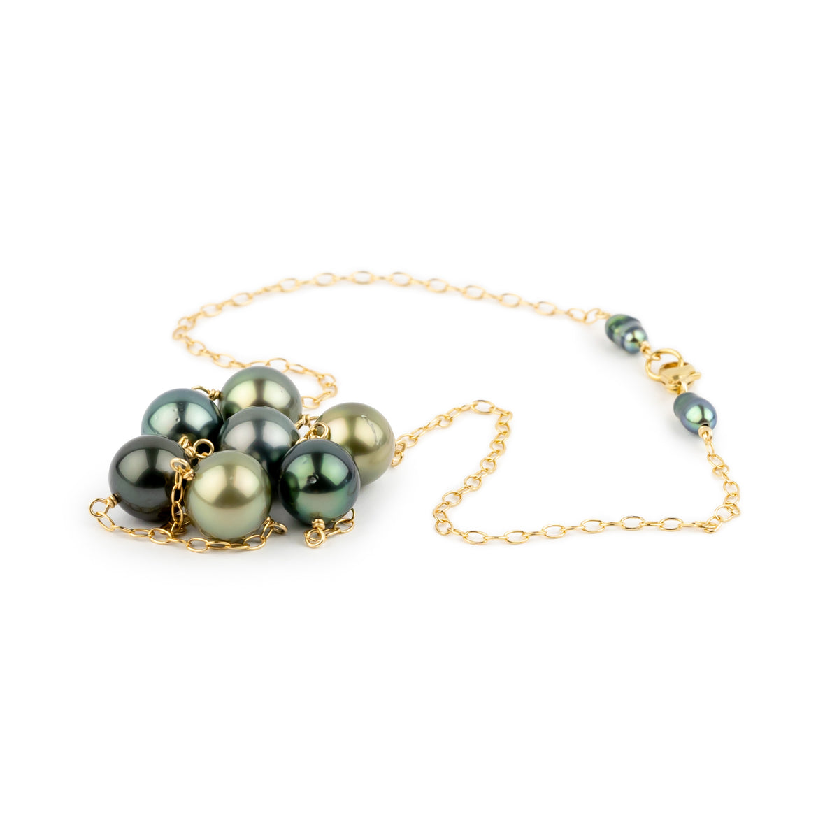 Sun & Sea Tin-Cup Tahitian Pearl Necklace on 14/20 Gold Filled