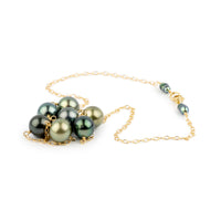 Sun & Sea Tin-Cup Tahitian Pearl Necklace on 14/20 Gold Filled