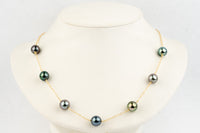 Nightengale Tin-Cup Tahitian Pearl Necklace on 14/20 Gold Filled