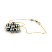 Nightengale Tin-Cup Tahitian Pearl Necklace on 14/20 Gold Filled