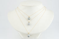 Tahitian Pearl & Diamond Pastel Blue Étoile Necklace
