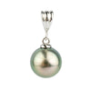 Pink Peacock 10.5mm Tahitian Pearl Pendant on Sterling Silver