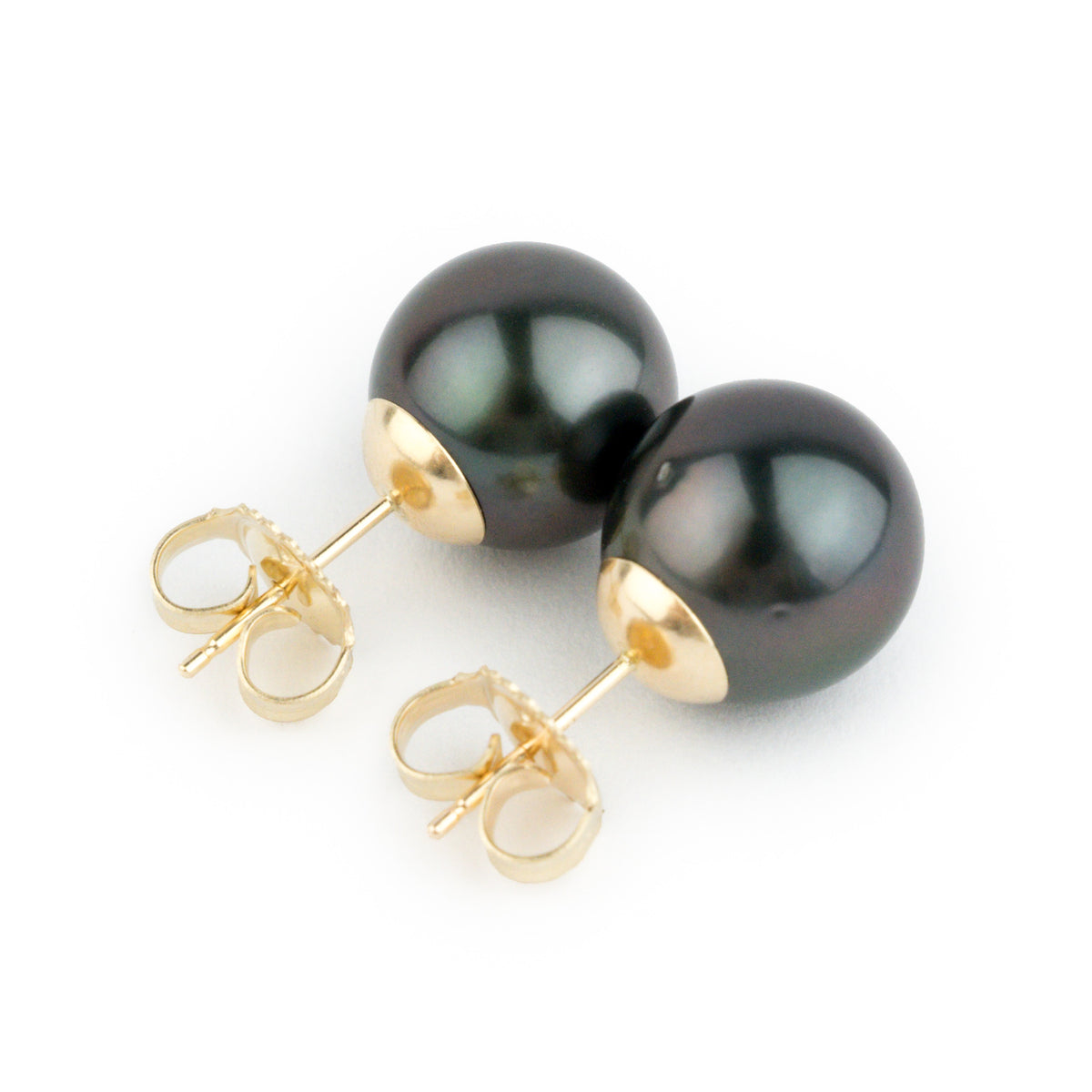 Tropical Midnight 10.6mm Statement Pearl Stud Earrings