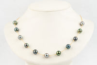 Tranquility Tin-Cup Tahitian Pearl Necklace on 14/20 Gold Filled