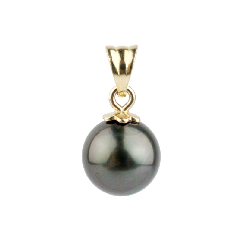 Petite Midnight 8.5mm Tahitian Pearl Pendant