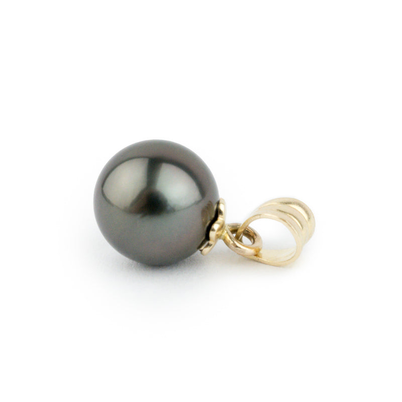 Petite Midnight 8.5mm Tahitian Pearl Pendant