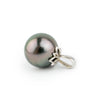 Aubergine Peacock 10mm Tahitian Pearl Pendant on 14K White Gold