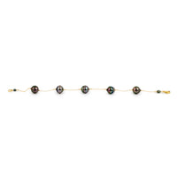 Crimson Pink Circled Tin-Cup Tahitian Pearl Bracelet on 14/20 Gold Filled