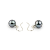 Lavender Blue Tahitian Pearl Dangles on Sterling Silver