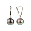 Pink Peacock Tahitian Pearl Lever Back Earrings