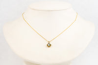 Tahitian Keshi Pearl 14K Yellow Gold Seashell Necklace