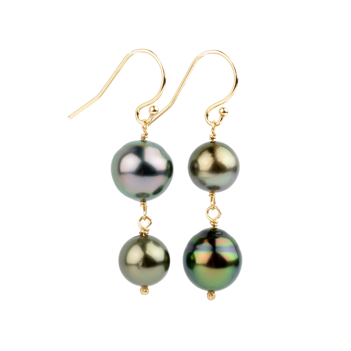 Whimsical Tahitian Pearl Earrings